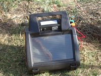 Solar powered electric fencing